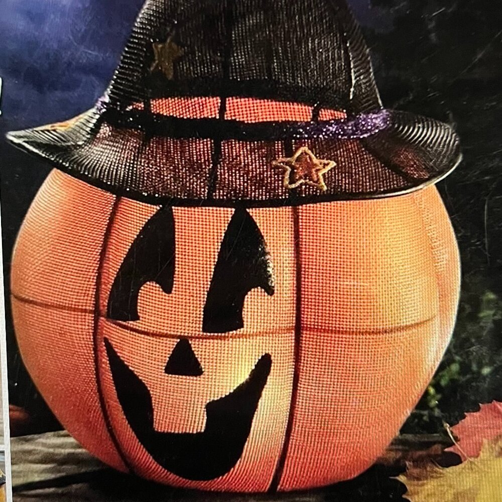 PartyLite Mr. Pumpkin Head Tealight Holder - 9 piece set - Picture 1 of 8